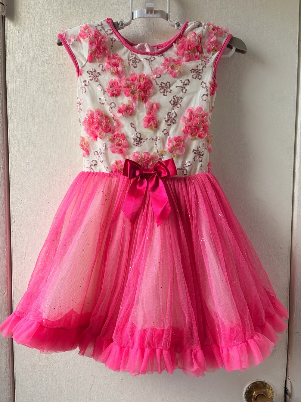Popatu Hot Pink Sequin Party Dress